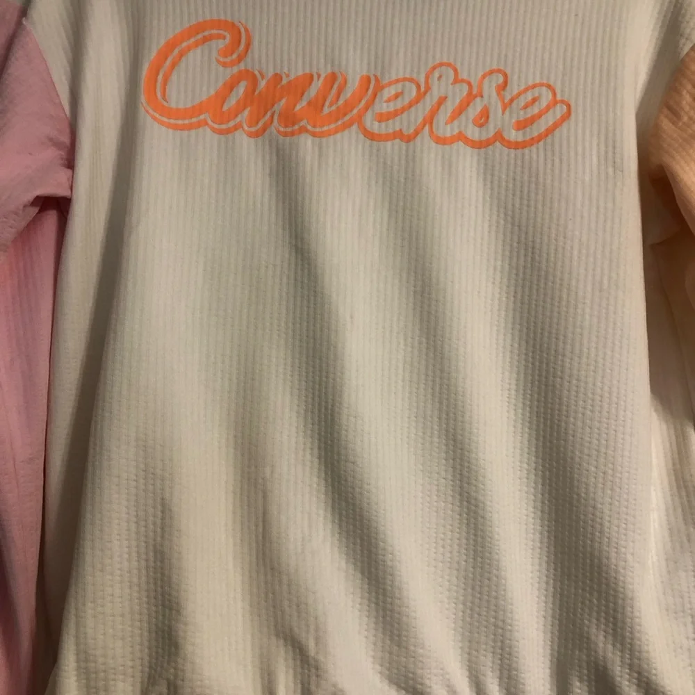 Converse colorful pastel long sleeve shirt girls size large 12-13 yrs old‎